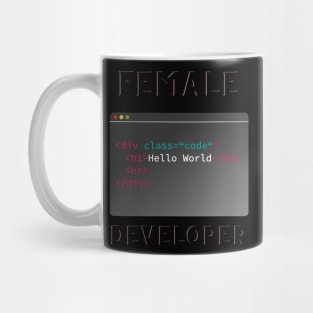 Female developer Mug